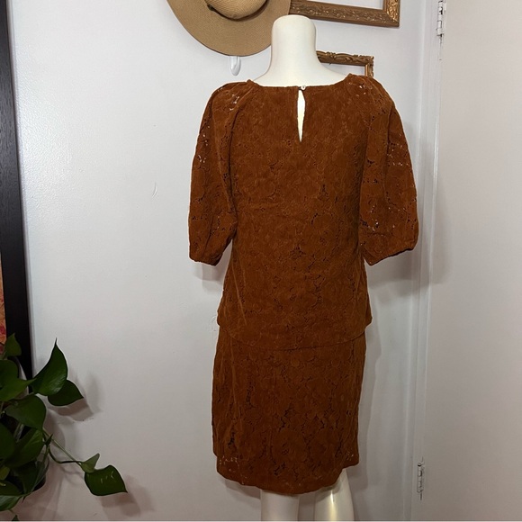 HTF Anthropologie DOLAN Collection Hattie Corduroy Overall Dress & Blouse Small - Picture 15 of 16